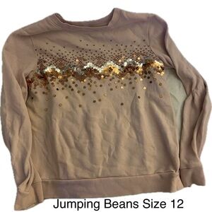 Jumping Beans Tan Sequin Sweatshirt